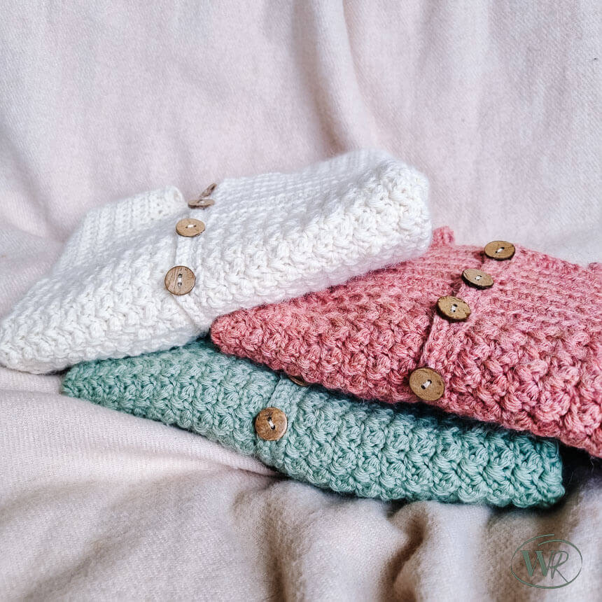 Gehaakt babyvestje van alpacawol