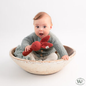 Gehaakt babyvestje van alpacawol