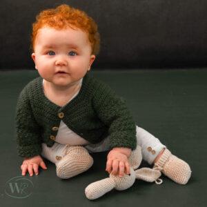 Donkergroen babyvestje